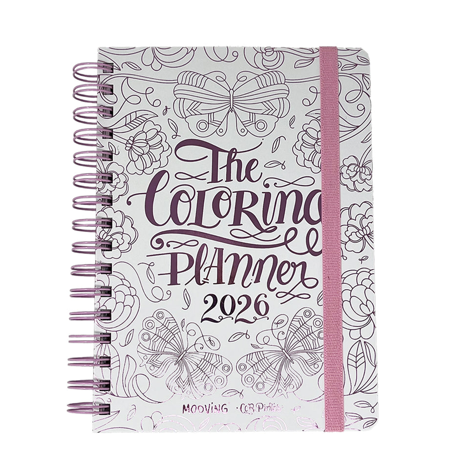 AGENDA 15X21 S.V. THE COLORING PLANNER BY CAR PINTOS 2026 MOOVING