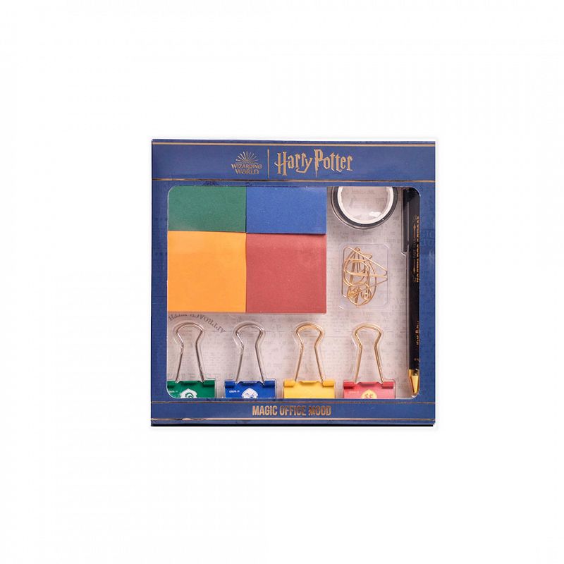 OFFICE SET (DOBLECLIPX4+CLIP FORMASX3+WASHITAPE+NOTASADHESIVAS) HARRY POTTER MOOVING