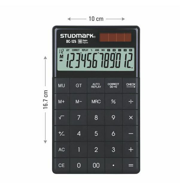 Calculadora de Mesa 12 Dig. Black & White Studmark