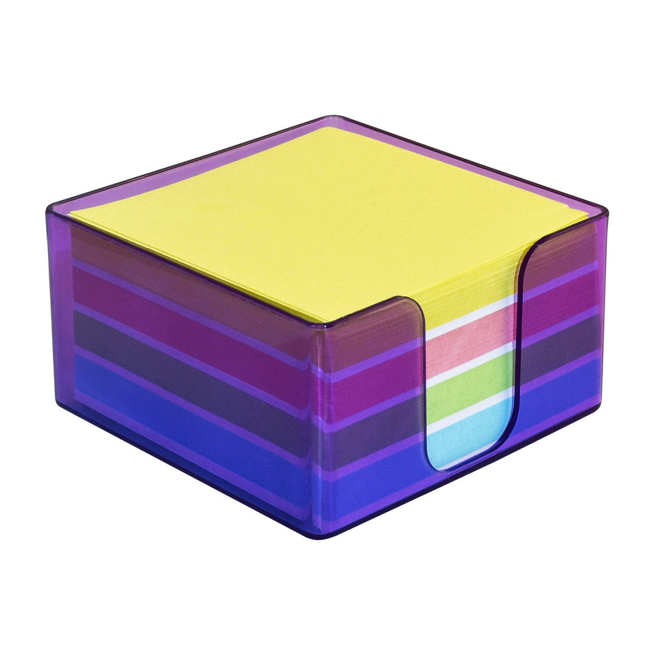 Notas adhesivas 3.3" x 3.3" multicolor C/Dispensador Studmark (400hjs)