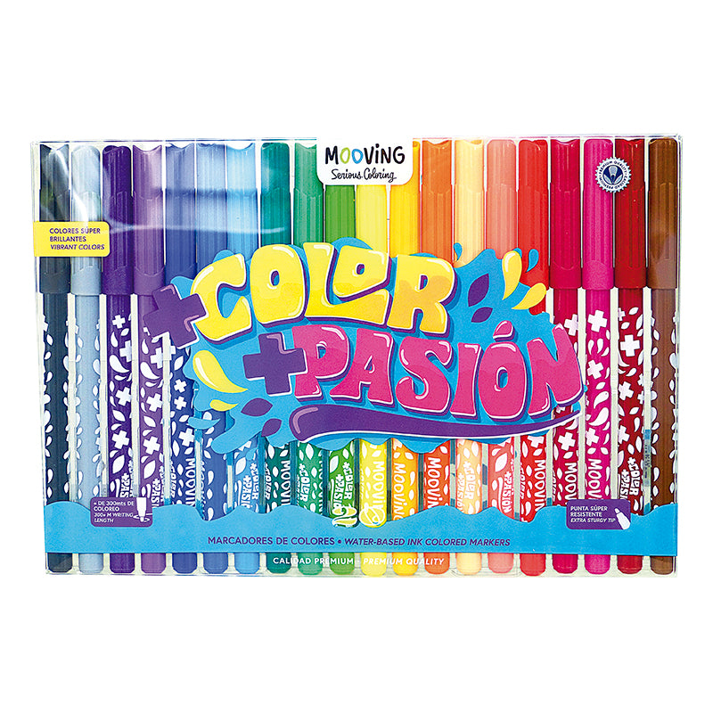 Marcadores de colores x 20 Coloring - Mooving