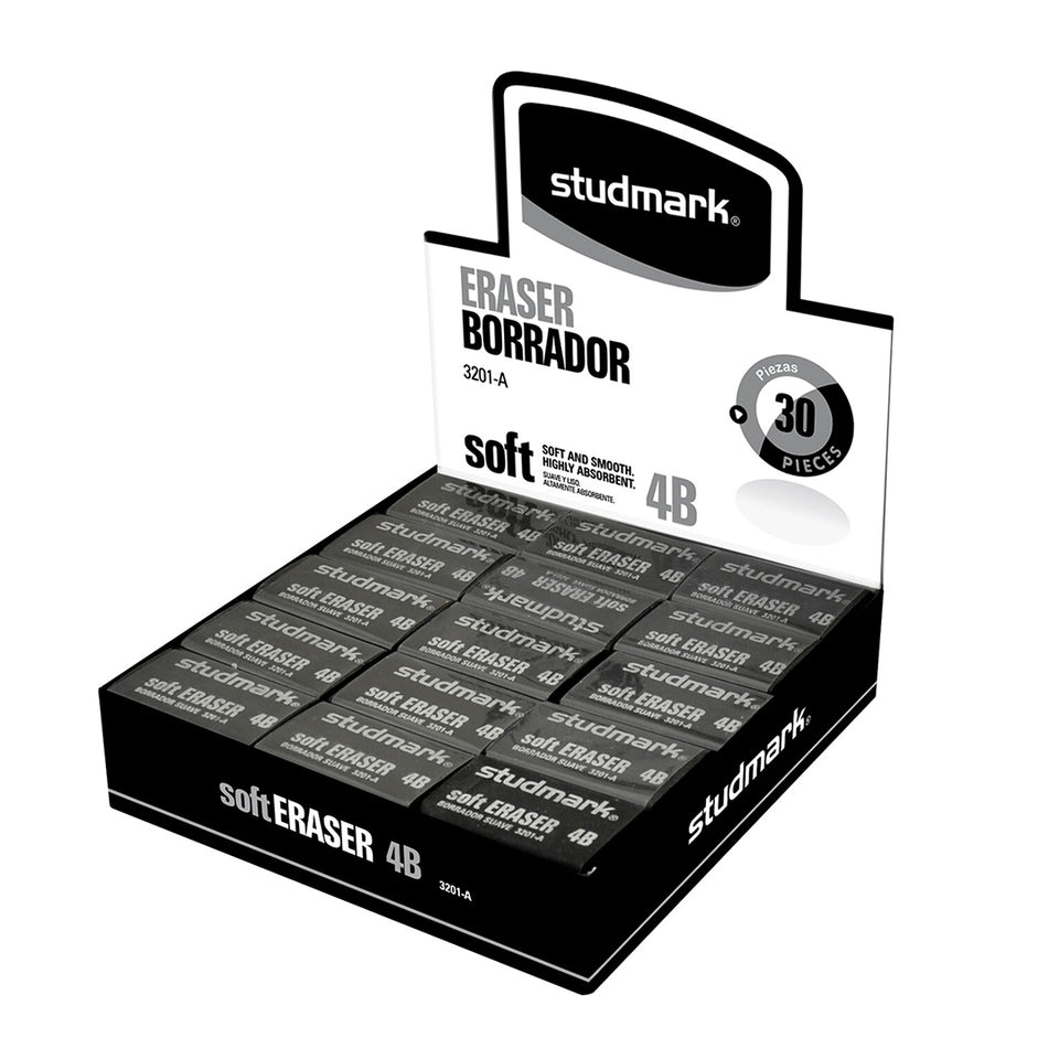 Borrador mediano Soft 4B Studmark (cjta x30)