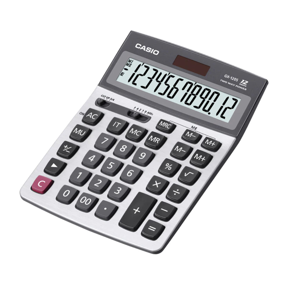 Calculadora de escritorio 12 Digitos Casio GX-120S-W