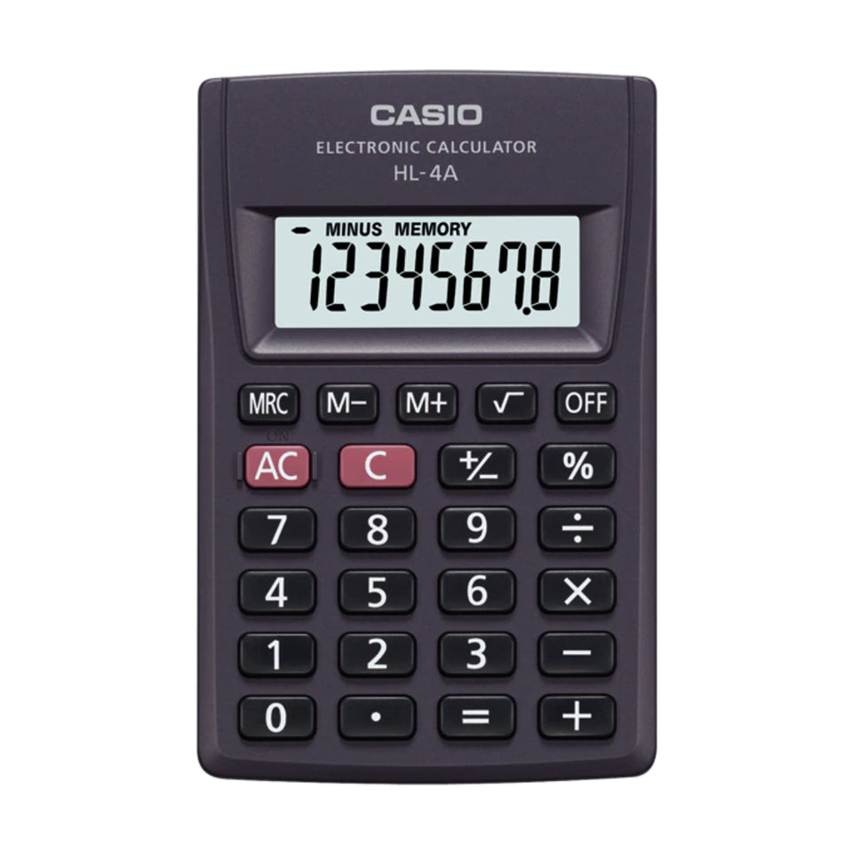 Calculadora de Bolsillo vertical 8 Digitos Casio HL-4