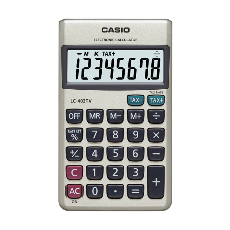 Calculadora de Bolsillo 8 Digitos Casio LC-403TV-W