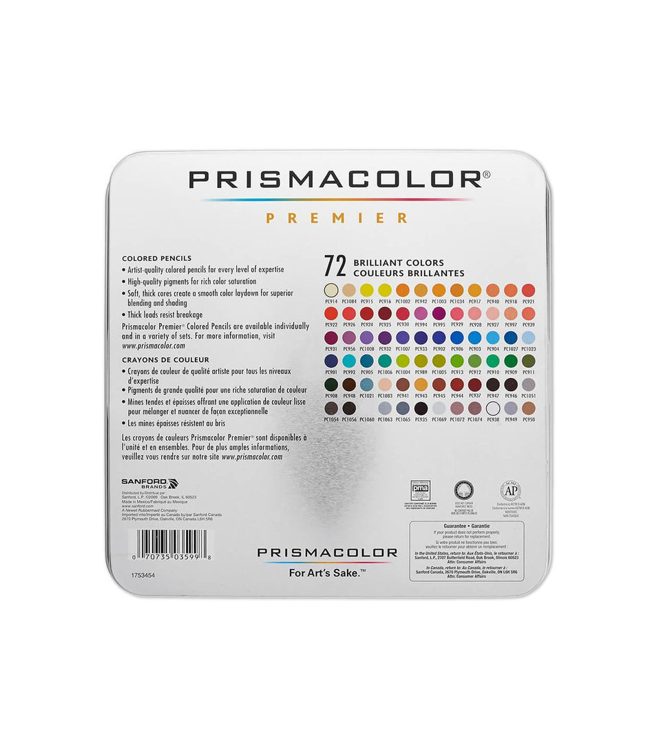 Lapices de colores profesionales Prismacolor Premier x72 3599TN-1