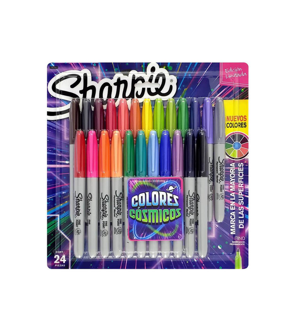 Marcadores permanentes Sharpie (set24) colores cosmicos - 2060869