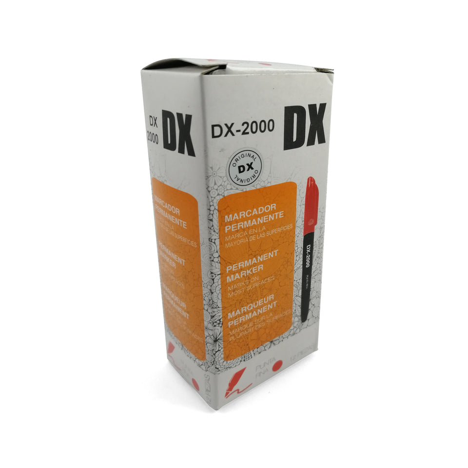 Marcador permanente punta Fina DX-2000 (cjtax12)