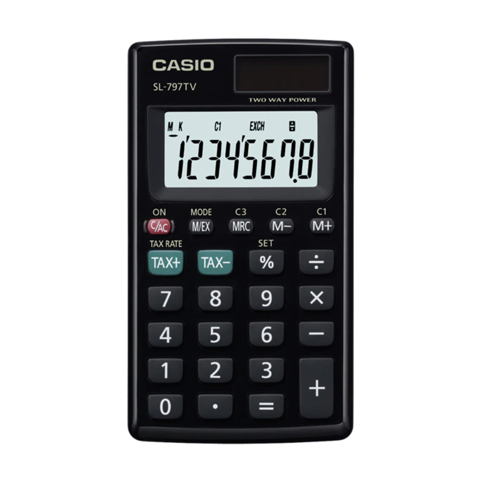 Calculadora de Bolsillo Vertical 8 Digitos Casio SL-797
