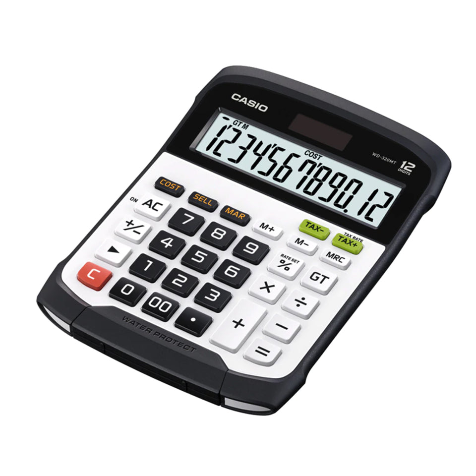 Calculadora Financiera de escritorio Resistente al agua 12 Digitos Casio WD-320MT-S