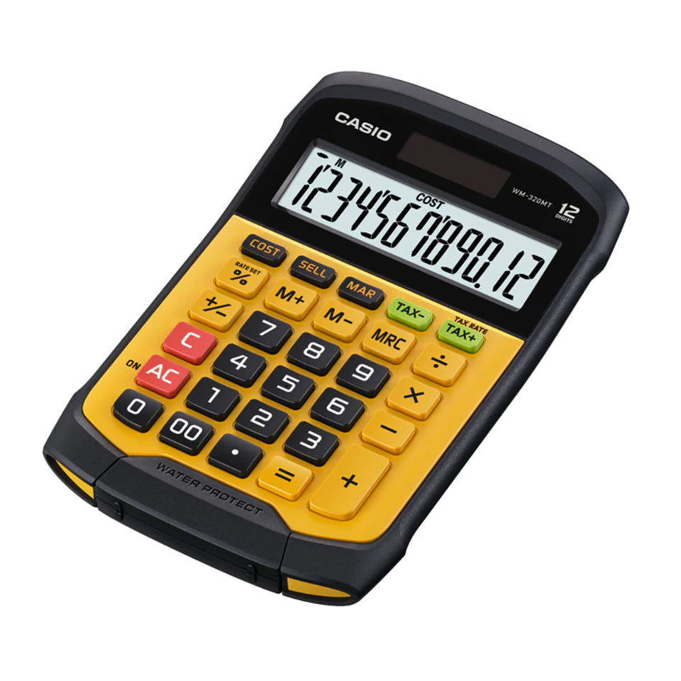 Calculadora Financiera de escritorio Resistente al agua 12 Digitos Casio WM-320MT-S